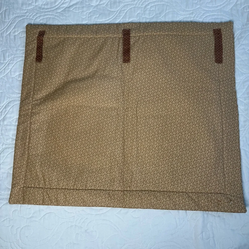 Quilted Tapestry Prairie Farm Girl 23x20 Grannycore Cottagecore Wall Hanging EUC